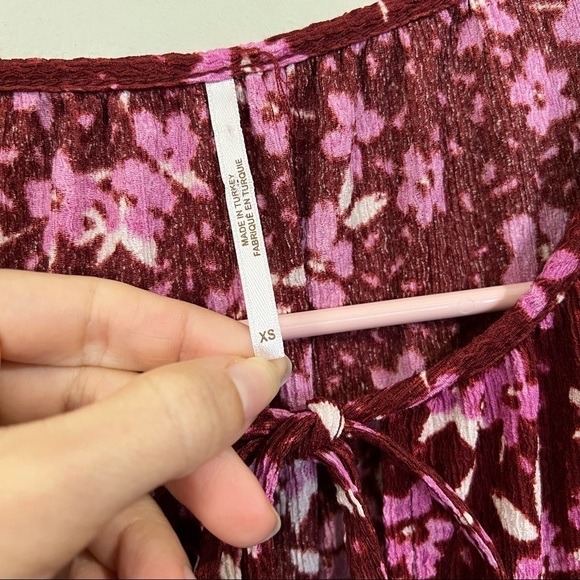 Free People Tiers Of Joy floral boho Midi Dress - Picture 4 of 11